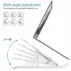 iLike STM1 Μεταλλική πτυσσόμενη βάση για laptop 10-17,3 ίντσες - ασημί