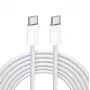 Καλώδιο iLike 65W USB-C σε USB-C 2M λευκό