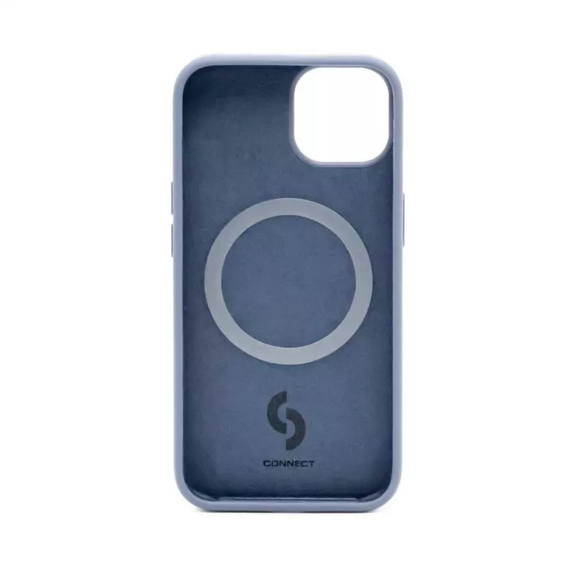 Connect Apple iPhone 14 Premium MagSafe Soft Touch Θήκη Σιλικόνης Μπλε του Μεσονυχτίου
