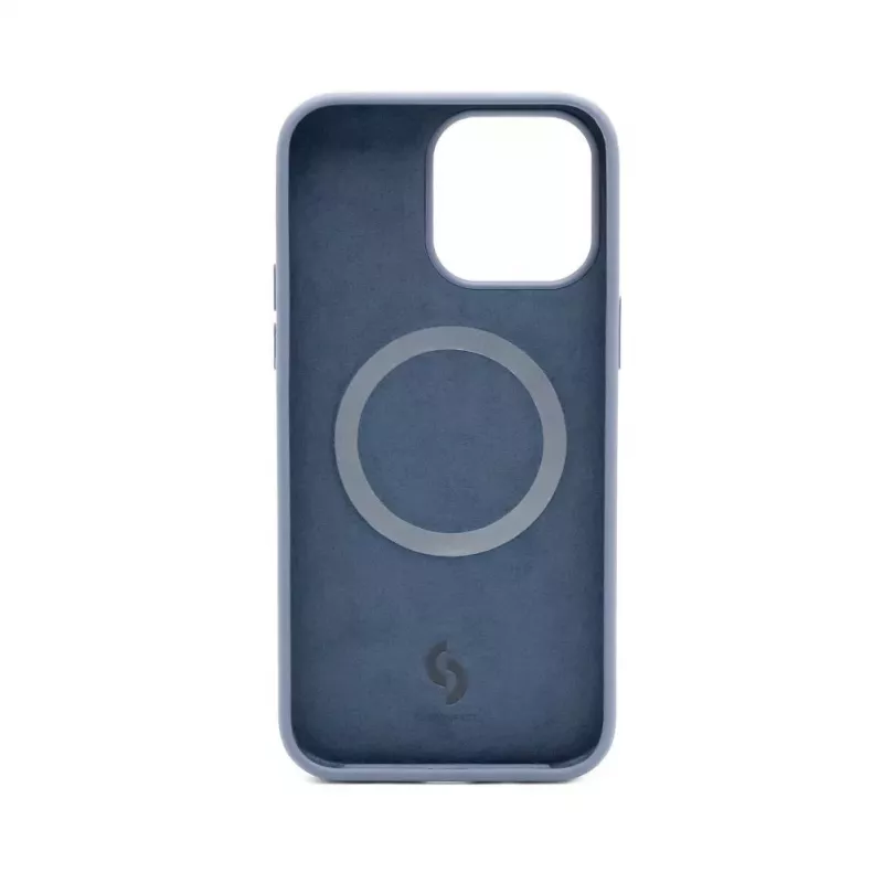Connect Apple iPhone 14 Pro Premium MagSafe Soft Touch Θήκη Σιλικόνης New Function Μπλε του Μεσονυχτίου