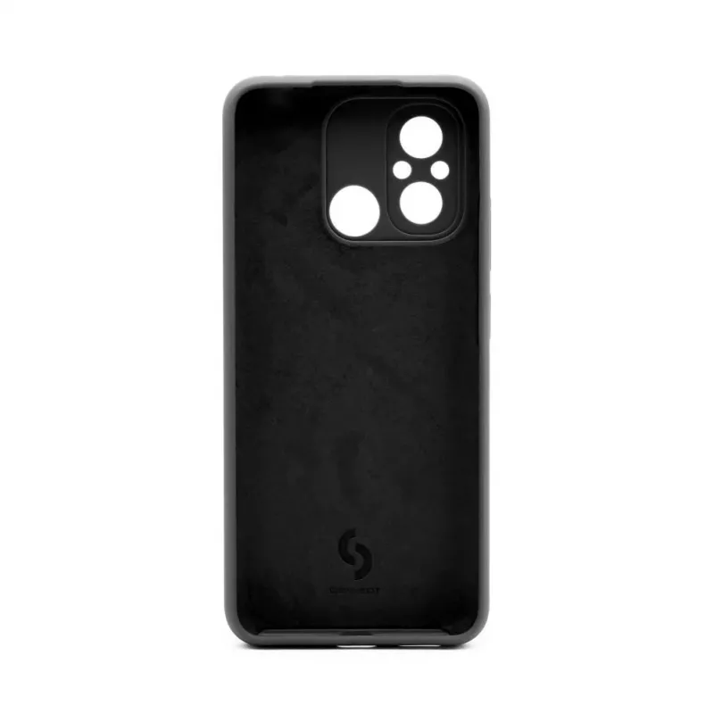 Connect Xiaomi Redmi 12C Premium Quality Soft Touch Θήκη Σιλικόνης Μαύρο