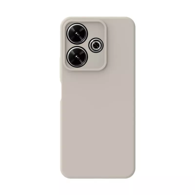 Connect Xiaomi Redmi Note 13 Pro Plus Θήκη Silicone Premium Quality Soft Touch Ασημί