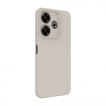 Connect Xiaomi Redmi Note 13 Pro Plus Θήκη Silicone Premium Quality Soft Touch Ασημί