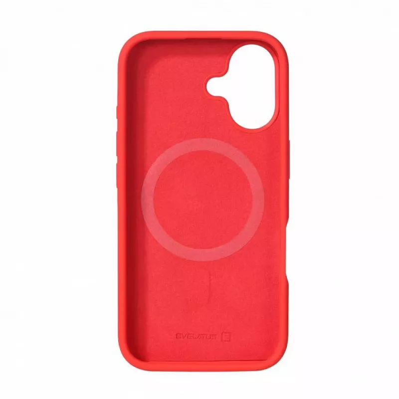 Evelatus Apple iPhone 16 Premium Magsafe Soft Touch Θήκη Σιλικόνης Κόκκινο