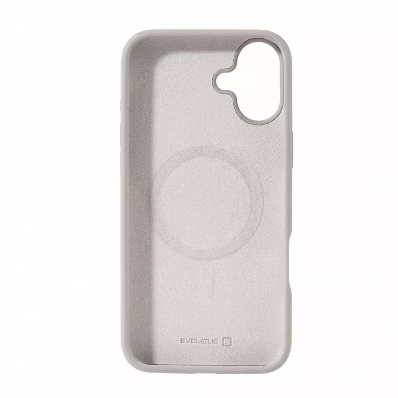 Evelatus Apple iPhone 16 Plus Premium Magsafe Soft Touch Θήκη Σιλικόνης Ασημί