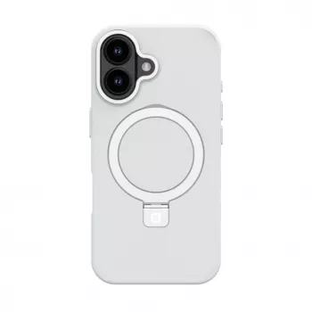 Evelatus Apple iPhone 16 Shield Case MagSafe & Stand Ματ Ασημί