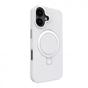 Evelatus Apple iPhone 16 Shield Case MagSafe & Stand Ματ Ασημί