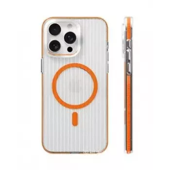 Evelatus Apple iPhone 16 Pro Max Θήκη Suitcase MagSafe Διάφανη Πορτοκαλί