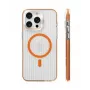 Evelatus Apple iPhone 16 Pro Max Θήκη Suitcase MagSafe Διάφανη Πορτοκαλί