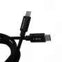 Evelatus Flex Cable Pro USB 2.0 Type C σε Type C 1.2M 100W 5A Μαύρο