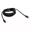 Evelatus Flex Cable Pro USB 2.0 Type C σε Type C 2M 100W 5A Μαύρο