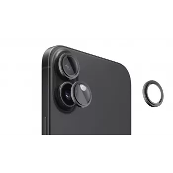 Evelatus Apple iPhone 16 / 16 Plus Camera Lens Protector Armor μαύρο