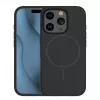 iLike Apple iPhone 15 Pro Soft Touch Θήκη Σιλικόνης με Μαγνήτη Μαύρο