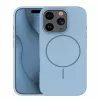 iLike Apple iPhone 16 Pro Soft Touch Θήκη Σιλικόνης με Μαγνήτη Ανοιχτό Μπλε