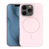 iLike Apple iPhone 16 Pro Soft Touch Θήκη Σιλικόνης με Μαγνήτη Ανοιχτό Ροζ