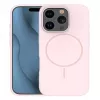 iLike Apple iPhone 16 Pro Max Soft Touch Θήκη Σιλικόνης με Μαγνήτη Ανοιχτό Ροζ