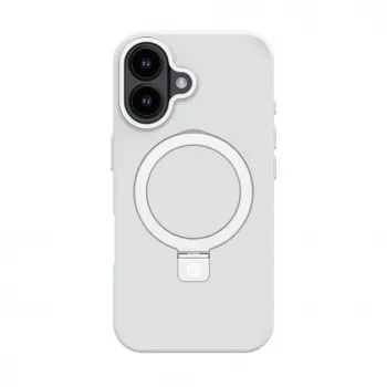 EVELATUS Apple iPhone 17 Shield Case με MagSafe & Stand, Ματ Ασημί