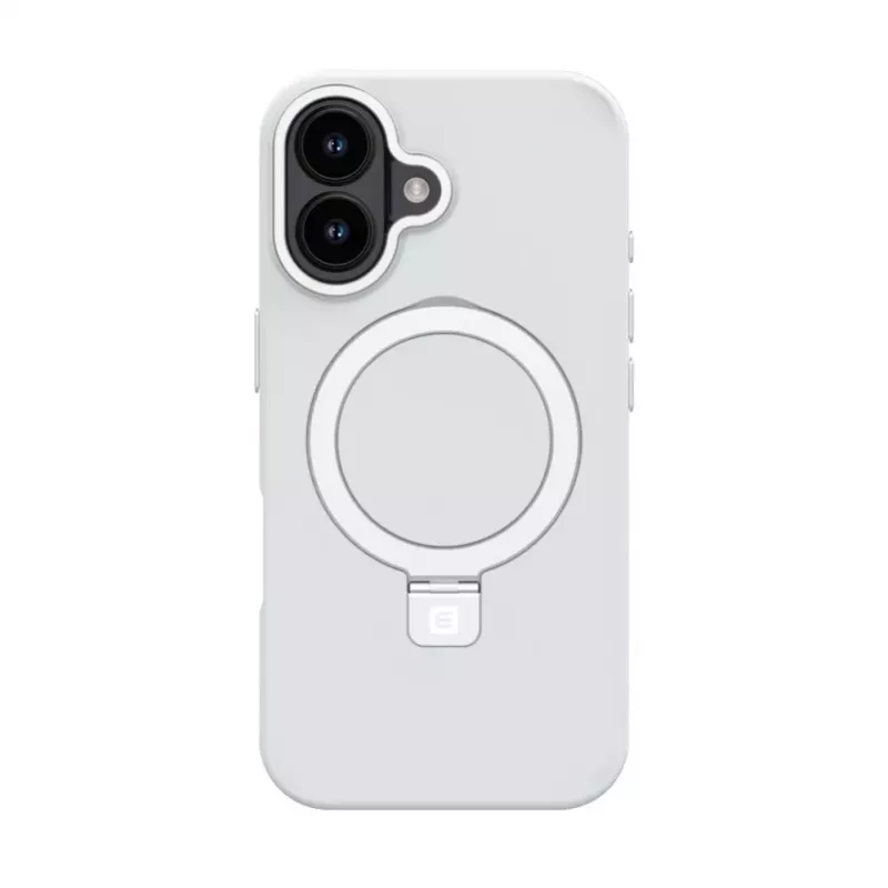 EVELATUS Apple iPhone 17 Shield Case με MagSafe & Stand, Ματ Ασημί