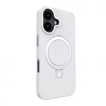EVELATUS Apple iPhone 17 Shield Case με MagSafe & Stand, Ματ Ασημί