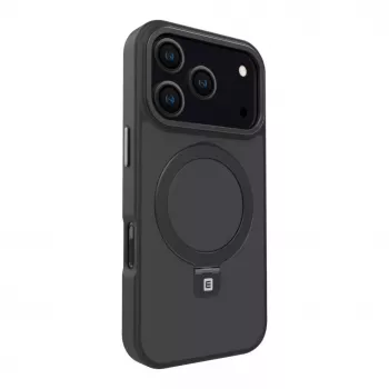 Evelatus Apple iPhone 17 Pro Θήκη Shield με MagSafe & Stand Ματ Μαύρο