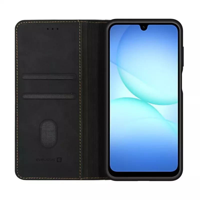 Evelatus Samsung Galaxy A17 Θήκη Βιβλίου Μαύρο