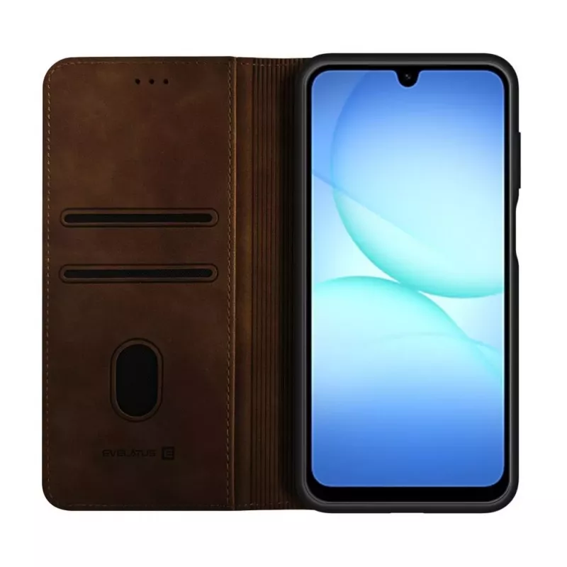 Evelatus Samsung Galaxy A17 Book Case Καφέ
