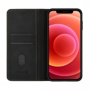 Evelatus Apple iPhone 12 / 12 Pro Θήκη Βιβλίου Folio Μαύρη