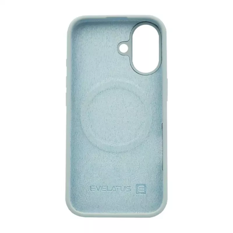 Evelatus Apple iPhone 17 Premium Θήκη Σιλικόνης MagSafe Soft Touch Mist Blue