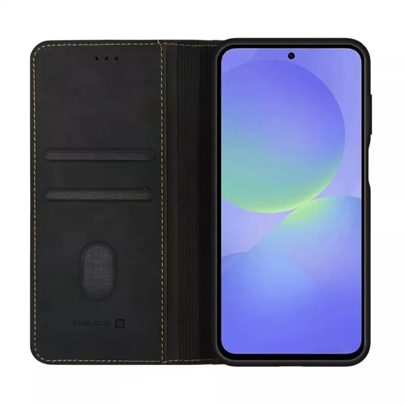 Evelatus Samsung Galaxy A37 Θήκη Βιβλίου Μαύρο