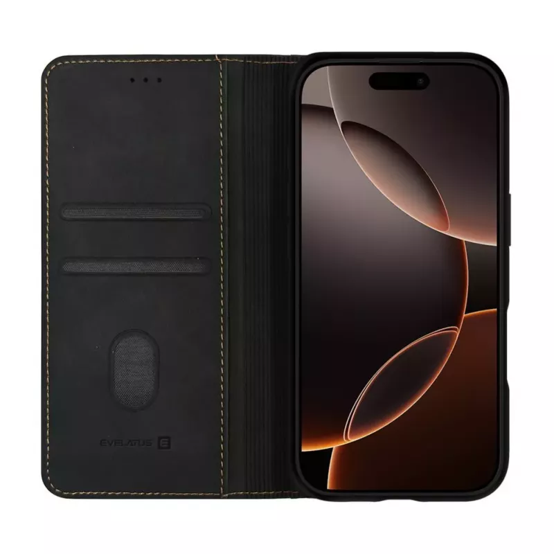 Evelatus Apple iPhone 17 Pro Max Book Case Μαύρο