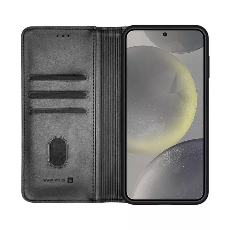 Evelatus Samsung Galaxy S25 Book Case Folio Μαύρο