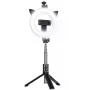 iLike Selfie Handle Τρίποδο και Ring Light Bluetooth Μαύρο