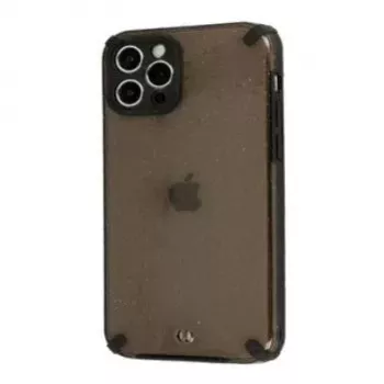 iLike Apple iPhone 12 Pro Armor Glitter Θήκη Μαύρη