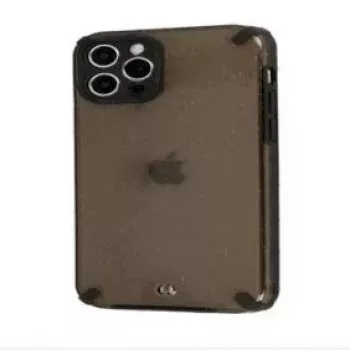 iLike Apple iPhone 12 Pro Max Armor Glitter Θήκη Μαύρη