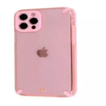 iLike Apple iPhone 12 Pro Max Armor Glitter Θήκη Ροζ