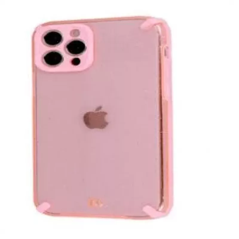 iLike Apple iPhone 12 Pro Max Armor Glitter Θήκη Ροζ