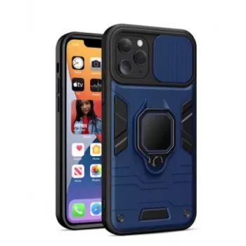 iLike Apple iPhone 14 Pro Max Ring Lens Case μπλε