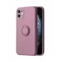 iLike Apple iPhone 14 Pro θήκη σιλικόνης με δακτύλιο μωβ
