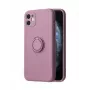 iLike Apple iPhone 14 Pro Max Silicone Ring Case μωβ