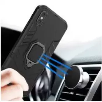 iLike Samsung Galaxy A14 Ring Armor Θήκη Μαύρη