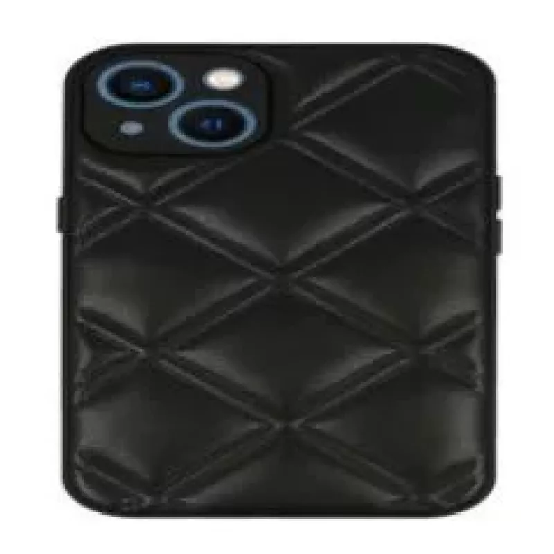 iLike Apple iPhone 14 Δερμάτινη 3D Θήκη Μαύρη