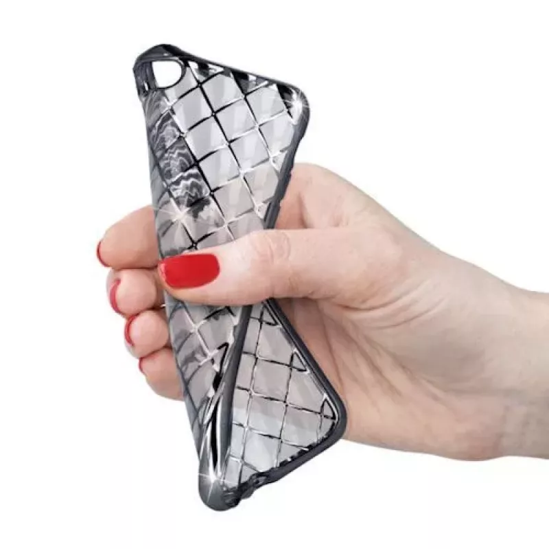 GreenGo Apple iPhone 7 Plus Grid Θήκη Ασημί