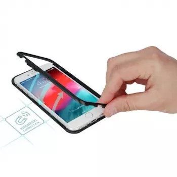 GreenGo Apple iPhone 7/8 Plus Magnetic θήκη μαύρη