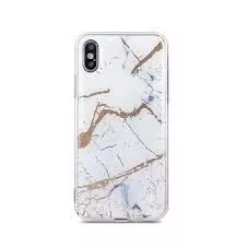 iLike Apple iPhone XR Marmur Θήκη Λευκή