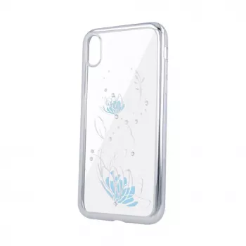 iLike Apple iPhone X / iPhone XS Lotus Θήκη Ασημί