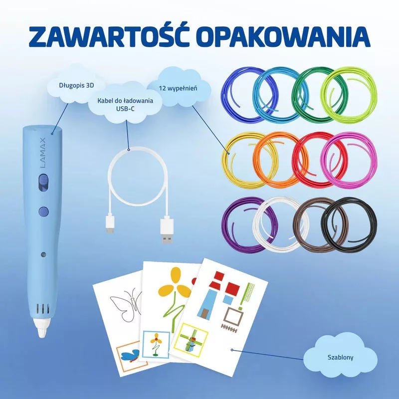 LAMAX ArtKid1 3D στυλό 3D, μπλε