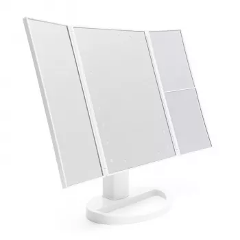 Rio MMFD-WH-EU/1,3 Καθρέφτης μακιγιάζ 24 LED με αφή και ρύθμιση φωτεινότητας, Λευκό