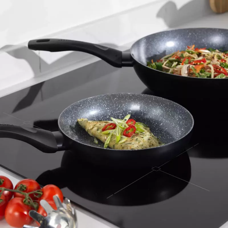 Progress BW12901EU7 Marble Ceramic 20cm Τηγάνι Stir-Fry
