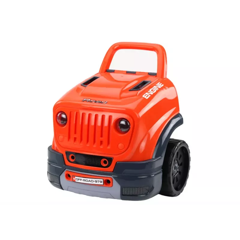 LEAN TOYS Κινητήρας αυτοκινήτου συνεργείου DIY Kit Πορτοκαλί