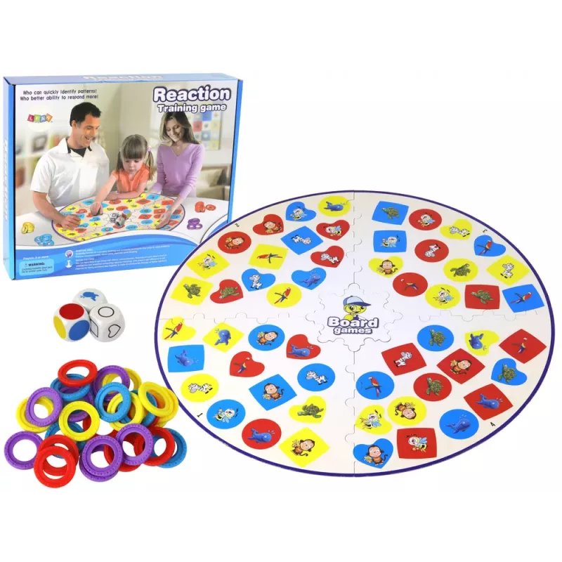 LEAN TOYS Επιτραπέζιο παιχνίδι λογικής για αντανακλαστικά και αντίληψη